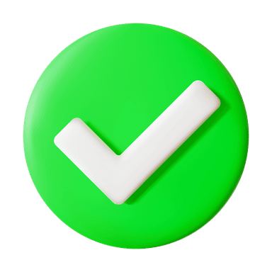 Ilustración de check verde representando relevancia