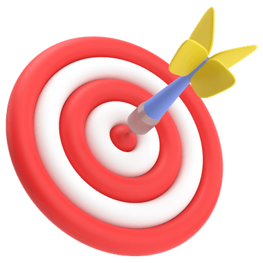 Ilustración de diana con flecha representando metodología